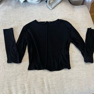 Zara Black Long Sleeve Blouse